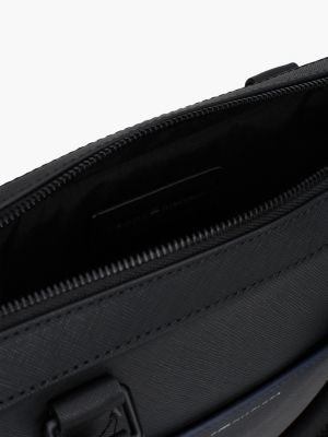 borsa per laptop th business in pelle nero da uomini tommy hilfiger