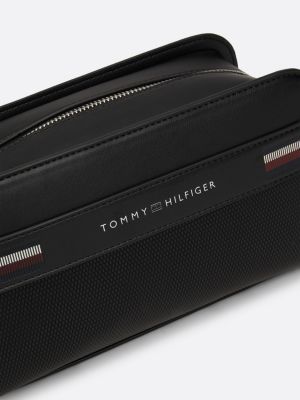 set regalo corporate con pochette toilette nero da uomini tommy hilfiger