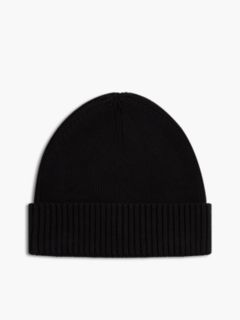 Hilfiger Flag Embroidery Beanie With Cashmere — Black 2
