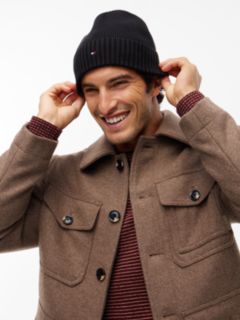 Hilfiger Flag Embroidery Beanie With Cashmere — Black 4