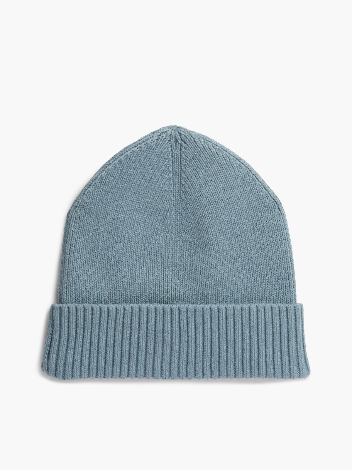 Hilfiger Flag Embroidery Beanie With Cashmere — Blue