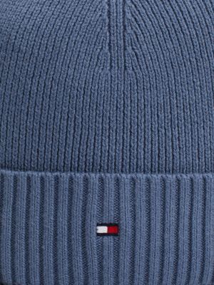 berretto con cashmere e bandierina blu da uomini tommy hilfiger