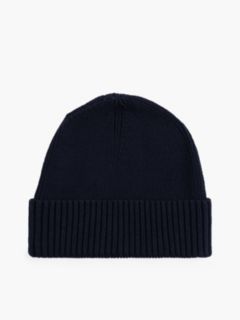 Hilfiger Flag Embroidery Beanie With Cashmere — Blue 2