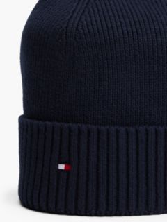 Hilfiger Flag Embroidery Beanie With Cashmere — Blue 3