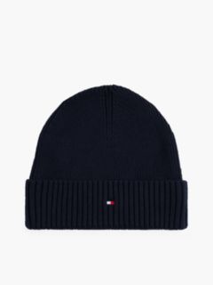 Hilfiger Flag Embroidery Beanie With Cashmere — Blue 1