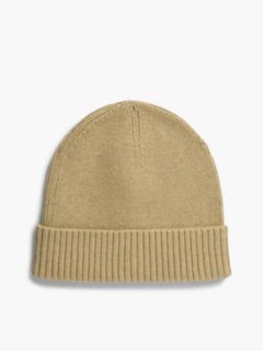 Hilfiger Flag Embroidery Beanie With Cashmere — Khaki 2