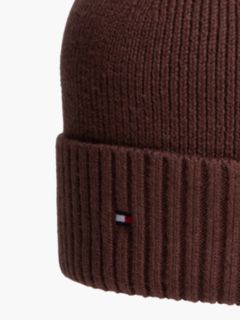 Hilfiger Flag Embroidery Beanie With Cashmere — Red 3