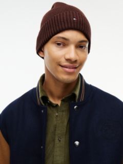 Hilfiger Flag Embroidery Beanie With Cashmere — Red 4