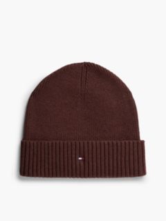 Hilfiger Flag Embroidery Beanie With Cashmere — Red 1