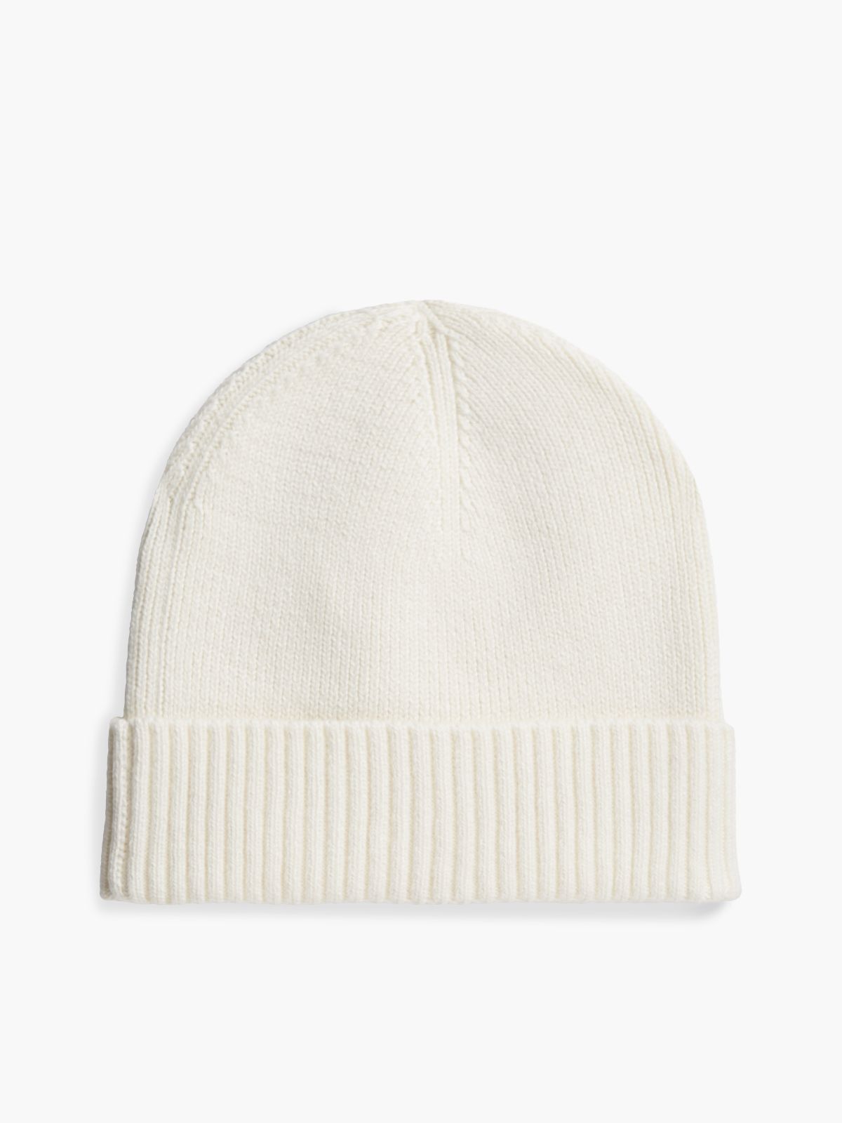Hilfiger Flag Embroidery Beanie With Cashmere — Yellow