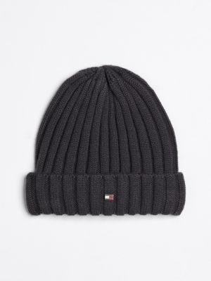 Bonnet tommy hilfiger noir sale