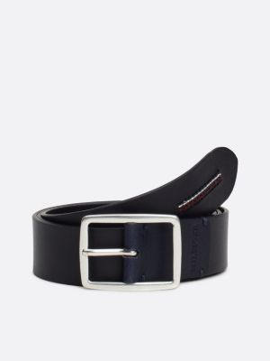 blue hilfiger monotype leren riem voor heren - tommy hilfiger