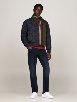 écharpe corporate en laine majoritaire marron pour hommes tommy hilfiger
