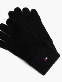 Hilfiger Flag Embroidery Gloves With Cashmere — Black 3