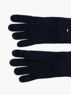 Hilfiger Flag Embroidery Gloves With Cashmere — Blue 2