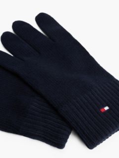 Hilfiger Flag Embroidery Gloves With Cashmere — Blue 3