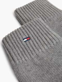 Hilfiger Flag Embroidery Gloves With Cashmere — Grey 3
