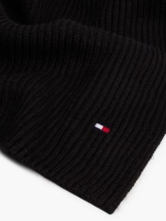 Hilfiger Flag Scarf With Cashmere — Black 2