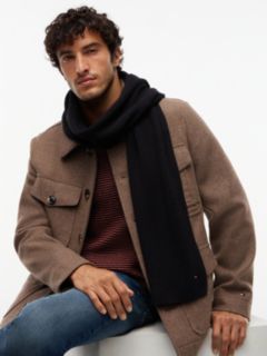 Hilfiger Flag Scarf With Cashmere — Black 4
