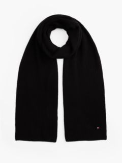 Hilfiger Flag Scarf With Cashmere — Black 1