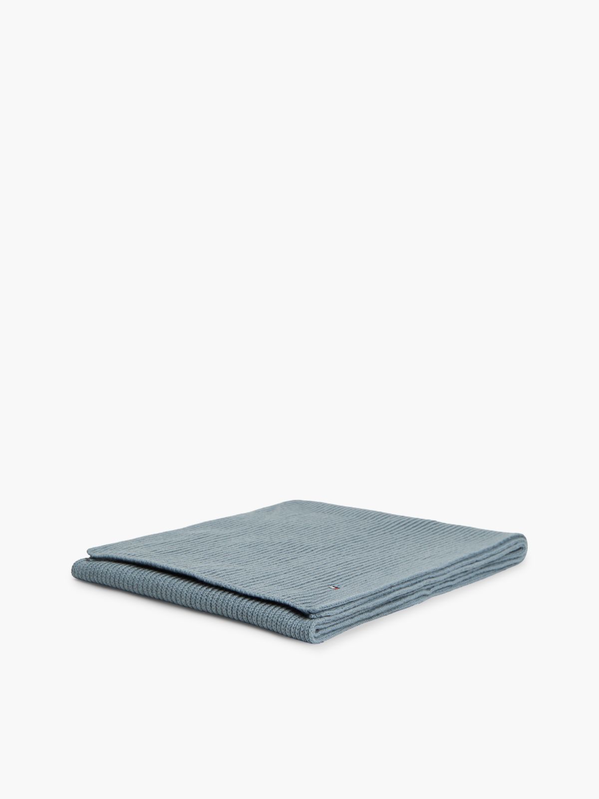 Hilfiger Flag Scarf With Cashmere — Blue
