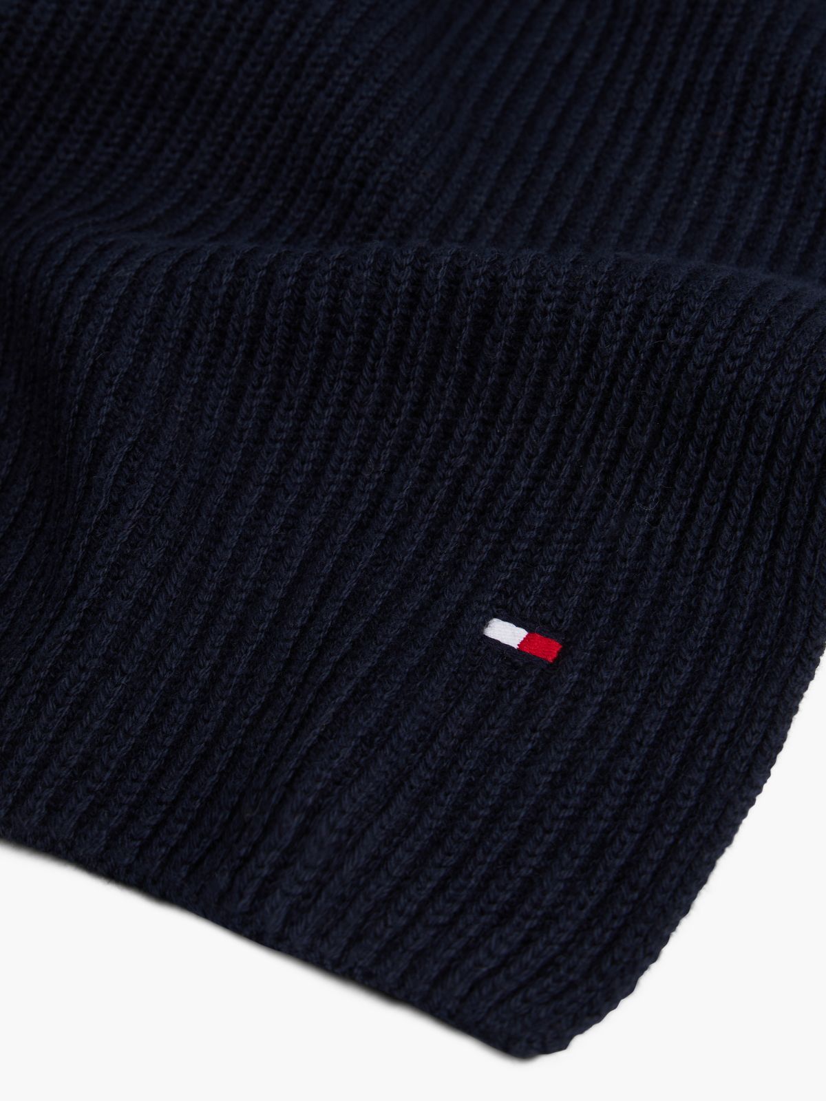 Hilfiger Flag Scarf With Cashmere — Blue