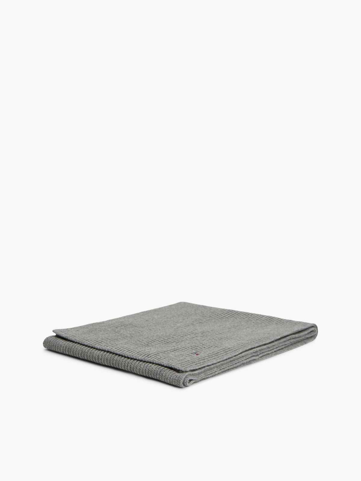 Hilfiger Flag Scarf With Cashmere — Grey