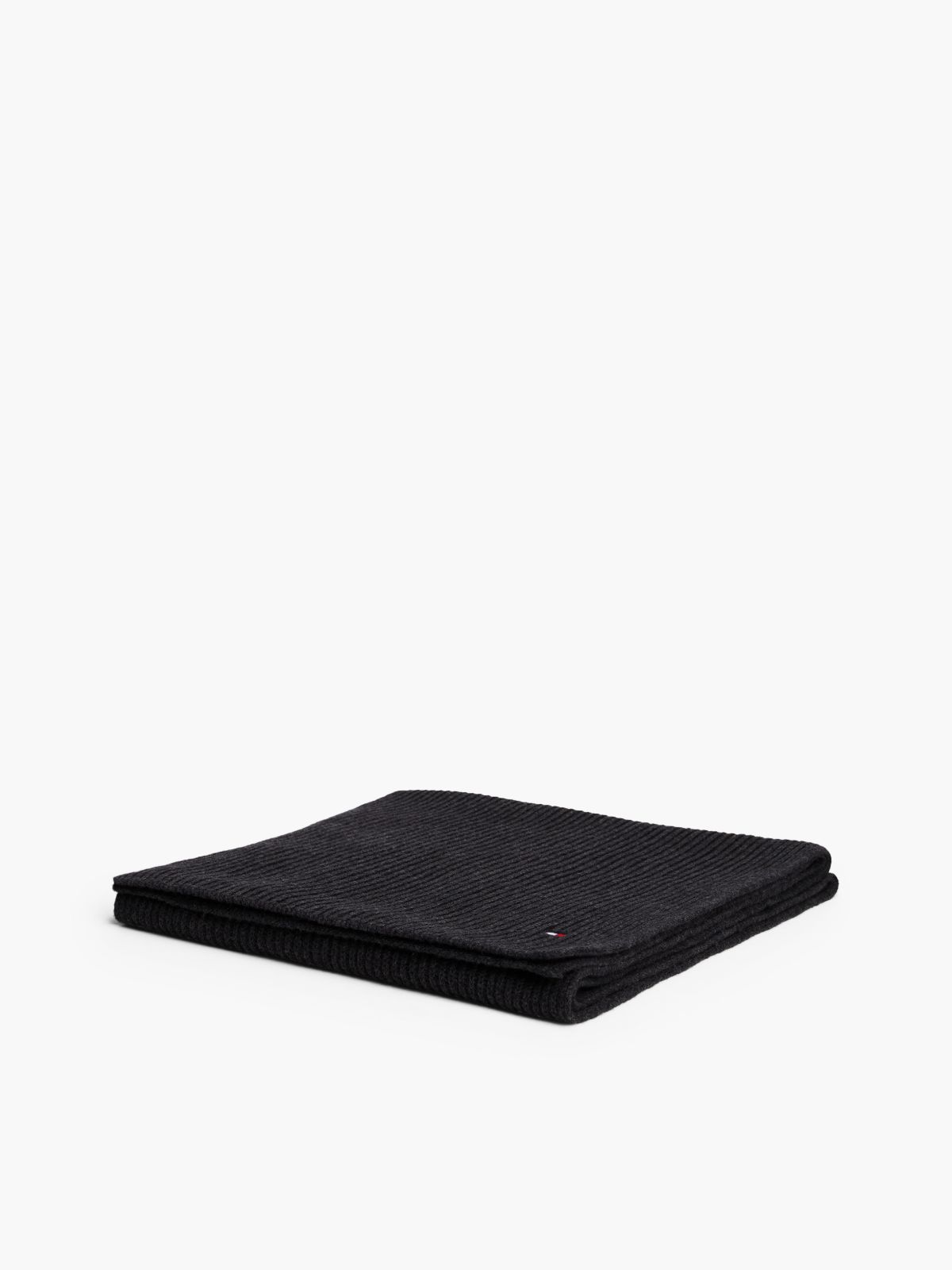 Hilfiger Flag Scarf With Cashmere — Grey
