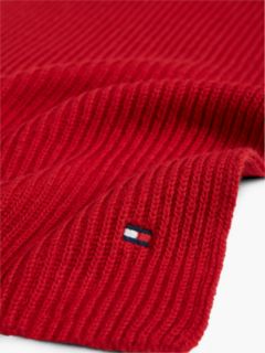 Hilfiger Flag Scarf With Cashmere — Red 2