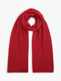 Hilfiger Flag Scarf With Cashmere — Red 1