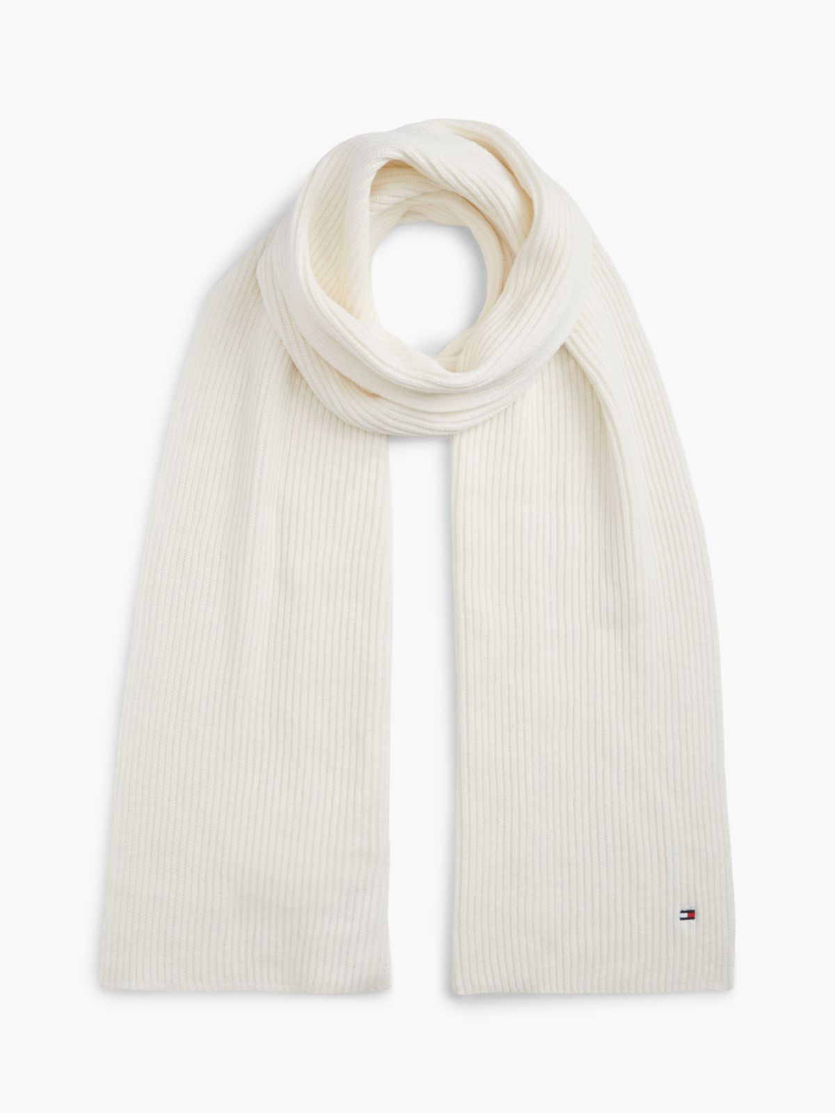 Hilfiger Flag Scarf With Cashmere — Yellow
