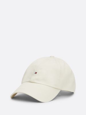 cappello da baseball con logo ricamato beige da uomini tommy jeans