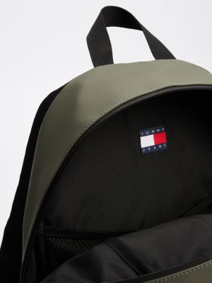 green essential logo dome backpack for men tommy jeans