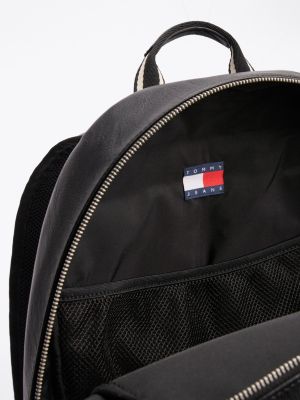 black city logo dome backpack for men tommy jeans