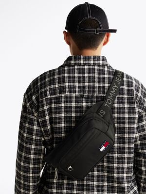 sac banane essential à logo noir pour hommes tommy jeans