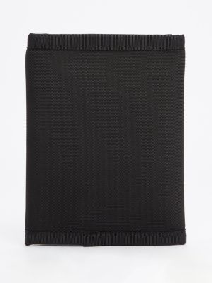 cartera essential plegable en tres partes negro de hombres tommy jeans