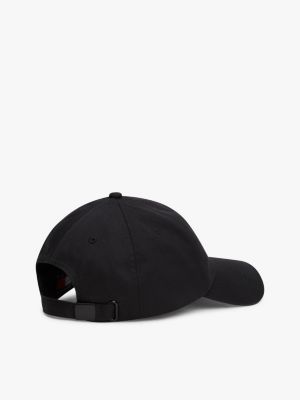 gorra de béisbol heritage con logo negro de hombres tommy jeans