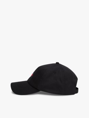 black heritage baseball cap for men tommy jeans