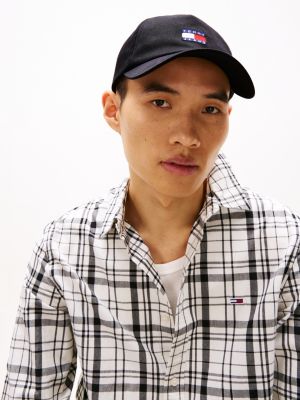 black heritage baseball cap for men tommy jeans