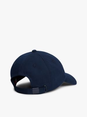 cappello da baseball heritage con logo blu da uomini tommy jeans