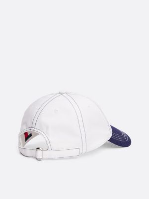 cappello da baseball varsity con cuciture multicolore da uomini tommy jeans