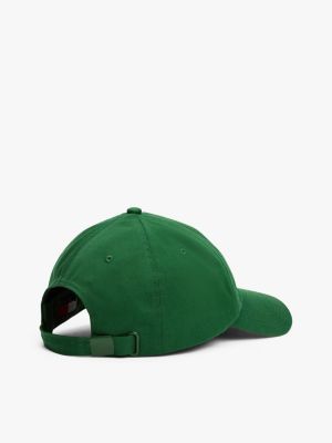 green heritage logo embroidery baseball cap for men tommy jeans