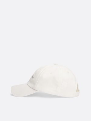 weiß heritage baseball-cap mit logo-stickerei für herren - tommy jeans