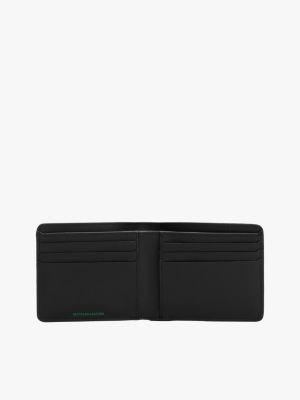 zwart heritage bifold portemonnee voor pasjes voor heren - tommy jeans