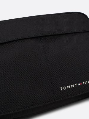 black crossover reporter bag for men tommy hilfiger