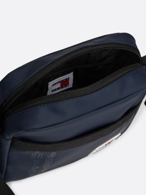 blue essential crossover reporter bag for men tommy jeans