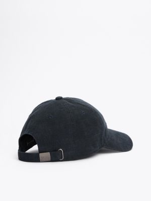 black hilfiger monotype baseball cap for men tommy hilfiger