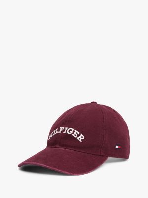 red hilfiger monotype baseball cap for men tommy hilfiger