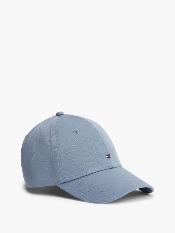 Hilfiger Flag Embroidery Six-Panel Baseball Cap — Blue