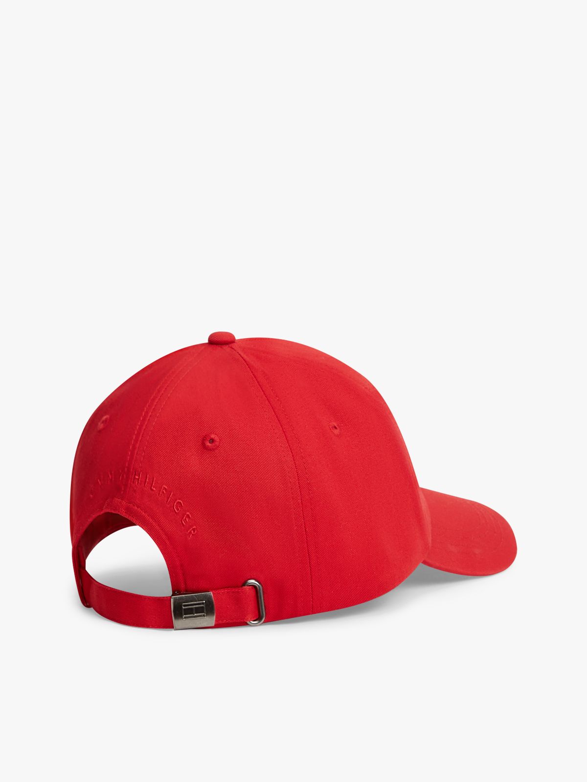 Hilfiger Flag Embroidery Six-Panel Baseball Cap — Red